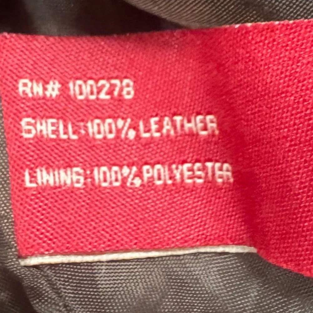 Jennyfer J VTG Y2k Women's Brown Leather Pennylane Coat Jacket S/M Retro Western - Picture 6 of 8